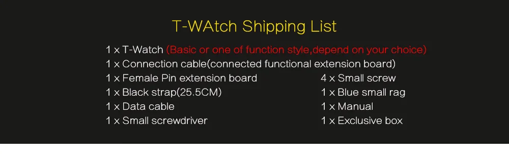 LILYGO®TTGO T-Watch программируемые носимые экологические взаимодействие WiFi Bluetooth Lora ESP32 емкостный сенсорный экран