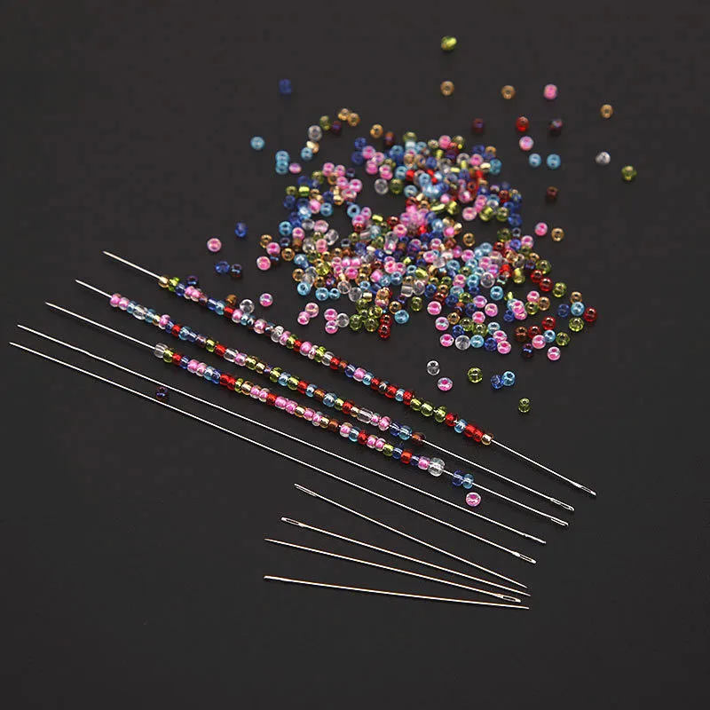 

Иглы для бисероплетения YOMDID «сделай сам», игла для бус для браслетов, ожерелий, украшений, ниток, шнур, инструмент для изготовления бисерной иглы