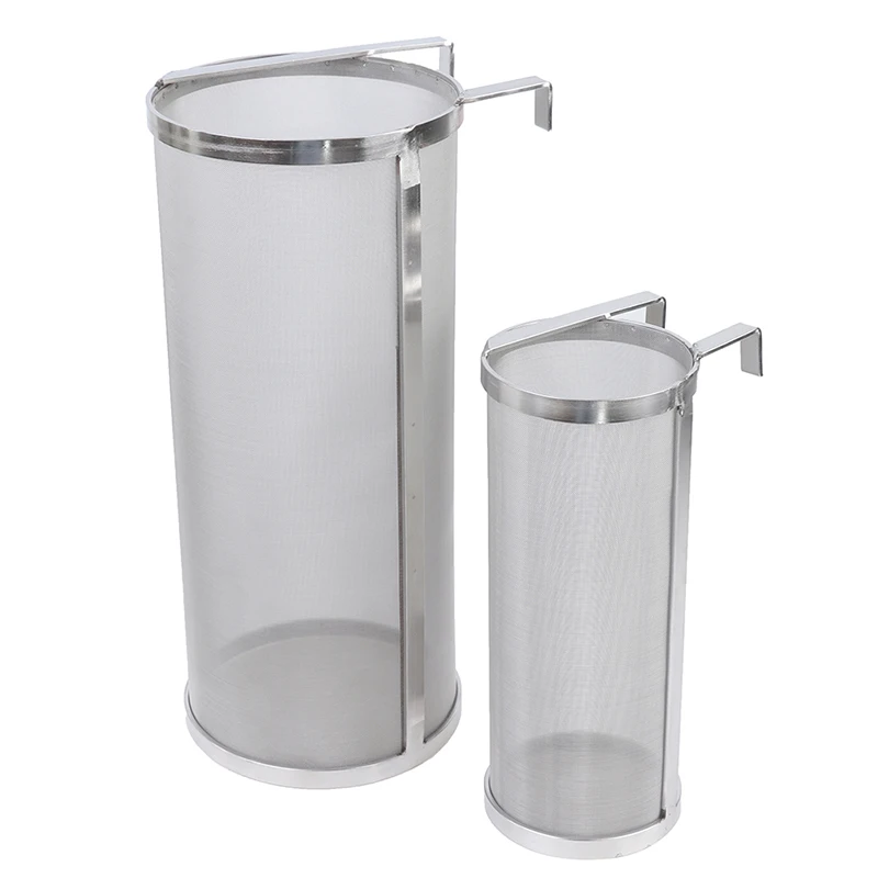 

300 Micron Stainless Steel Brew Beer Hop Mesh Filter Strainer with Hook