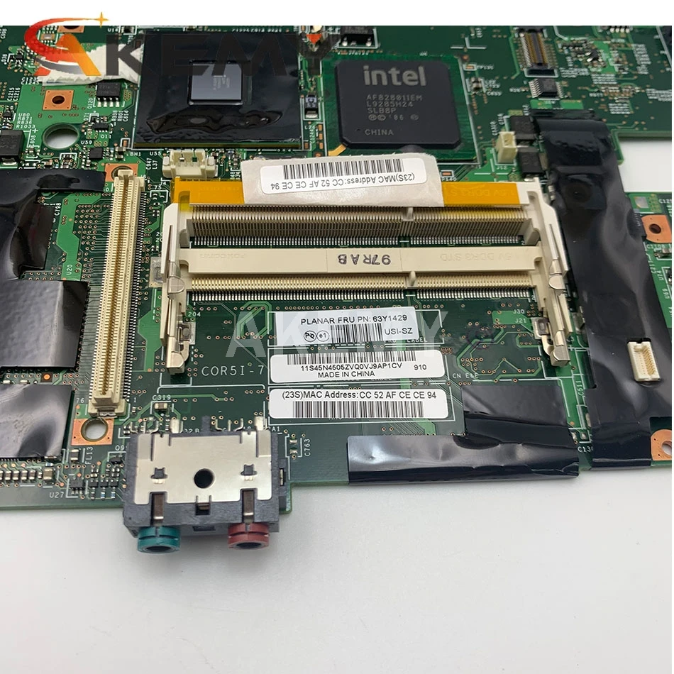 

AKEMY For Lenovo Thinkpad T500 Motherboard GM45 DDR3 100% Fully Tested High quality