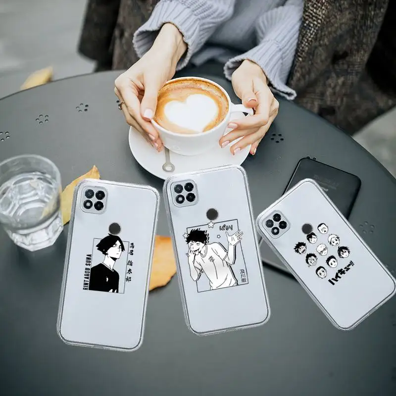 

Oya Haikyuu Love Volleyball anime Phone Case Transparent for Xiaomi redmi note 5 7 8 9 10 11 t S A lite pro high quality funda