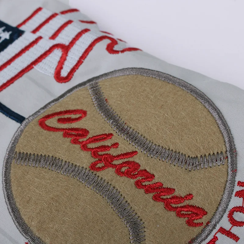 Бейсбольная куртка Y2K в стиле ретро с вышивкой Женская Повседневная Свободная