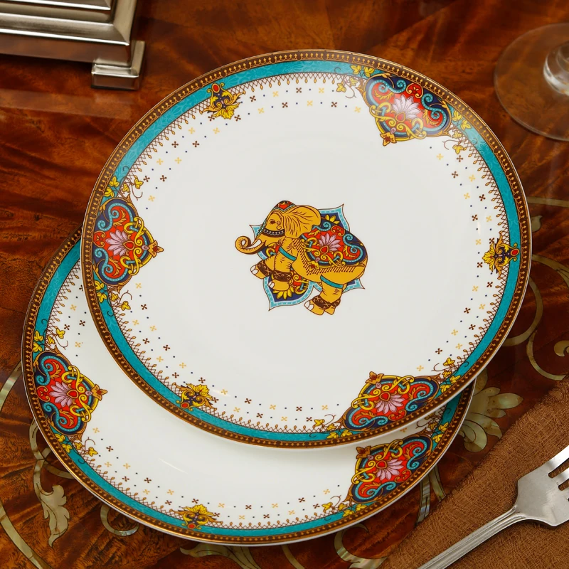 

Bone China Dishes Home Tableware Creative Combination Set Deep European