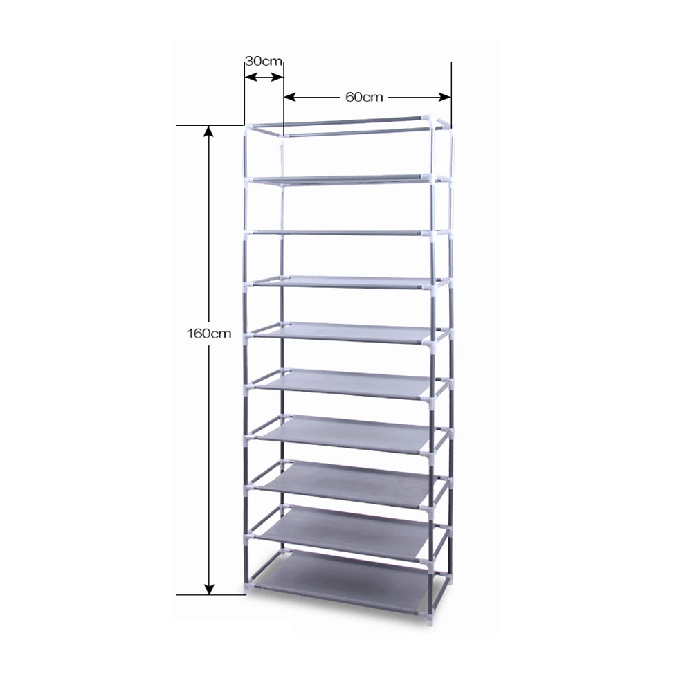 

10 Layer 9 Grid Shoe Rack Shelf Storage Closet Organizer Cabinet Portable US Warehouse Drop Shipping Available