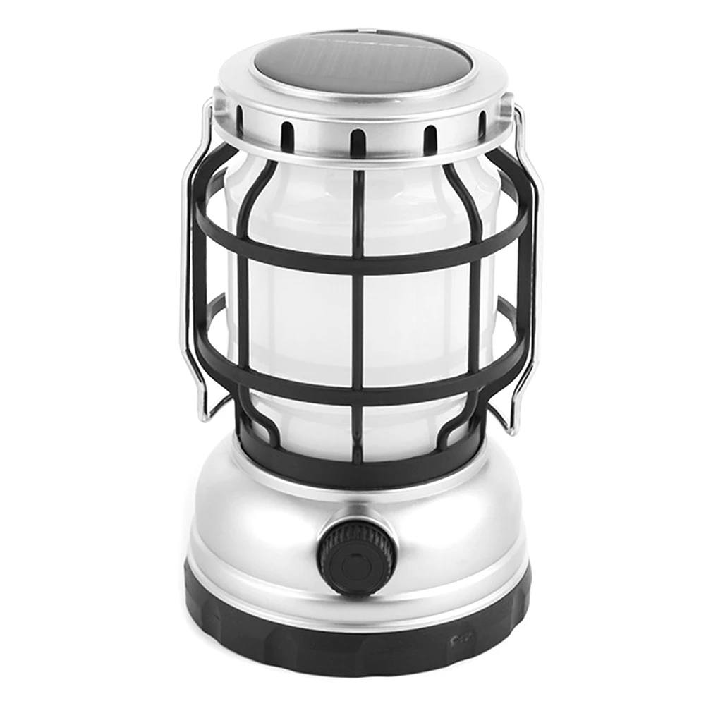 

Solar Camping Light USB Rechargeable Waterproof Outdoor LED Lantern Shaped Tent Lamp Portable Light Powerful Tent Light