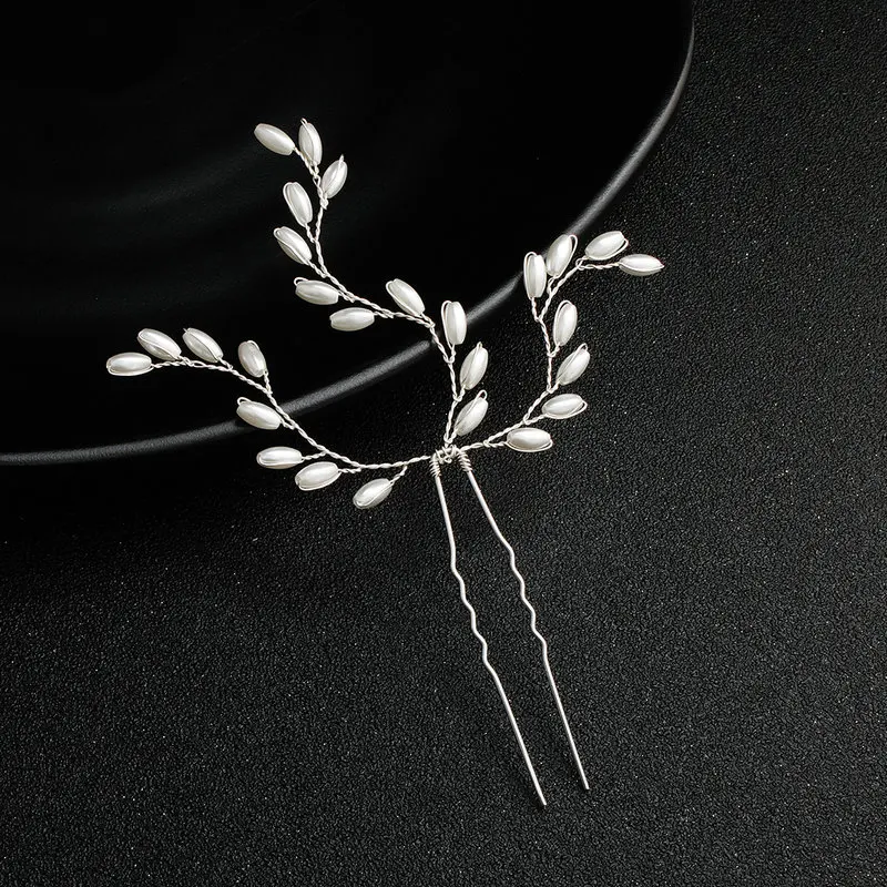 Жемчужина свадебная прическа невесты шпильки уникальные Aolly свадебные