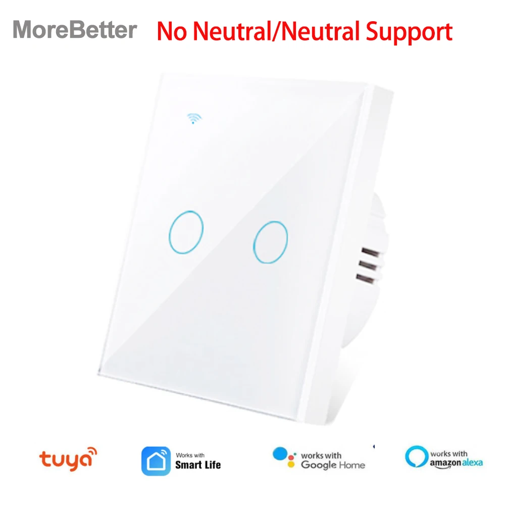 Умный выключатель Tuya с Wi-Fi не требует нейтрального провода беспроводной