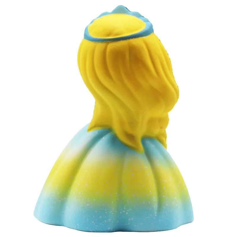 

2020 NEW Cute Jumbo Colorful Princess Girl Doll Squeeze Toys Squishy Slow Rising PU Stress Reliever Wreak Toy