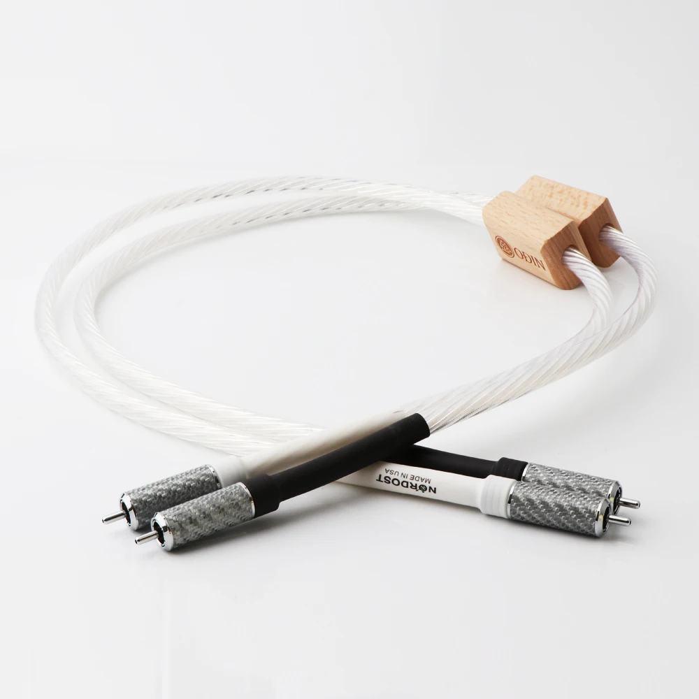 Пара Nordost Odin опорных соединений RCA аудиокабель с разъемом из углеродного волокна