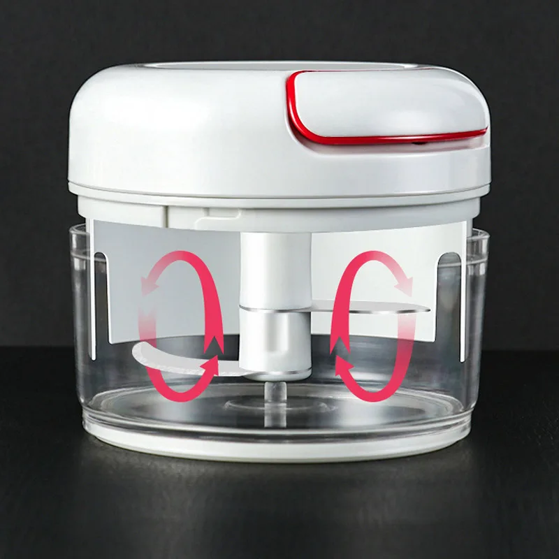 

Mini 170ML Powerful Meat Grinder Hand-power Food Chopper Mincer Mixer Blender to Chop Meat Fruit Vegetable Nuts Shredders