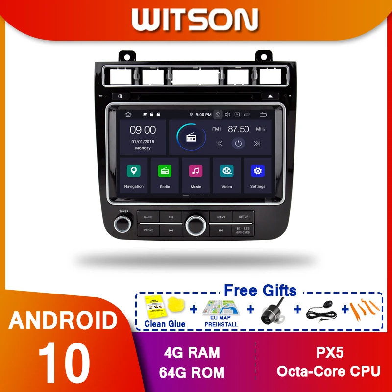 WITSON！Android 10.0 Octa core PX5 CAR DVD player For Volkswagen T-OUAREG 2012-2015 IPS SCREE 4GB RAM 64GB ROM CAR GPS NAVIGATION