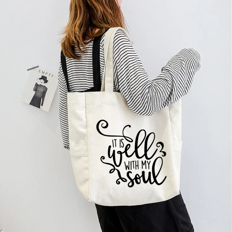Забавная Сумка-тоут рабочая сумка подарок для друзей хорошо с моей душой