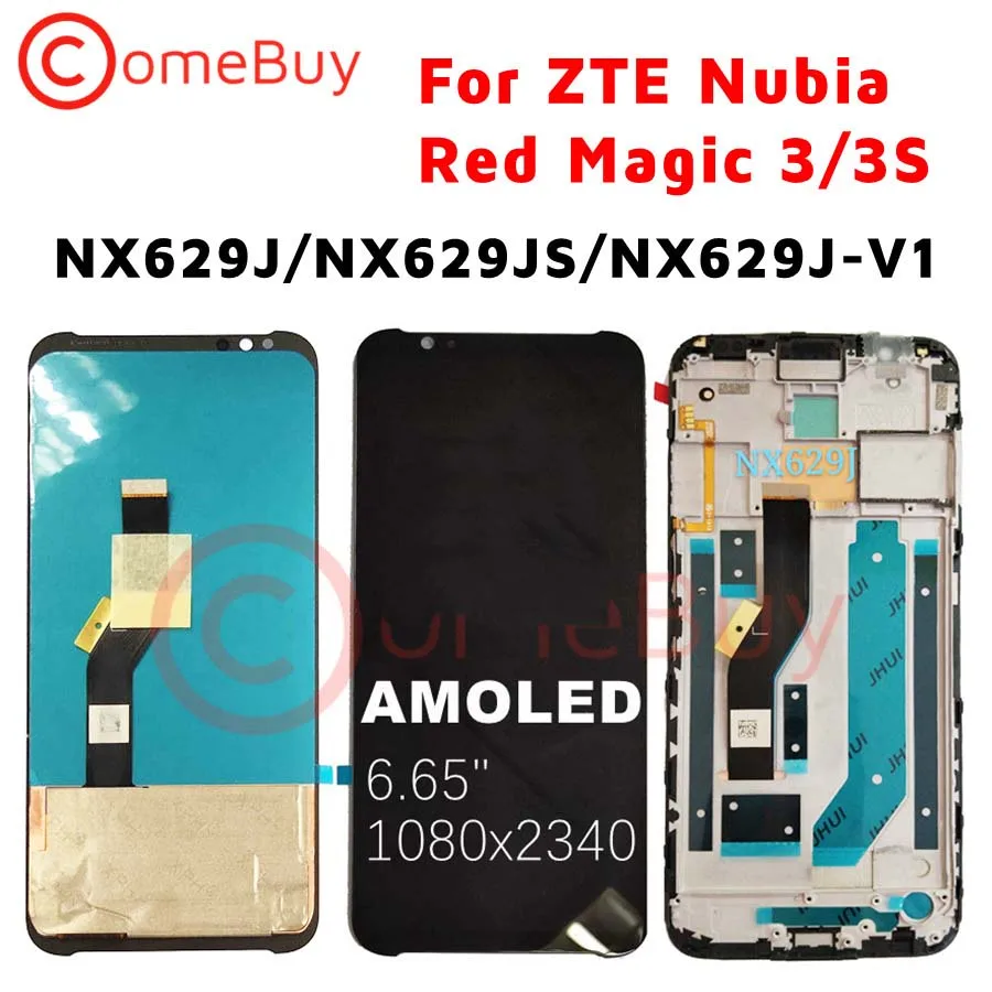 Оригинальный ЖК дисплей для ZTE nubia Red Magic 3 сенсорный экран NX629J NX629JS Nubia 3S с рамкой