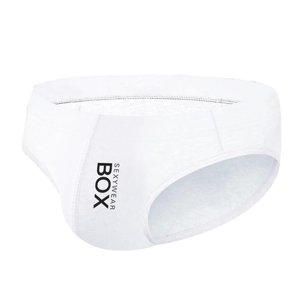 Нижнее белье мужское дышащее с низкой талией Трусы брифы бикини эластичное
