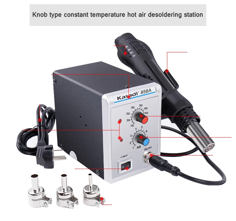 Паяльная станция 2 в 1 цифровой ЖК-дисплей сварочный паяльник для переделки пайки