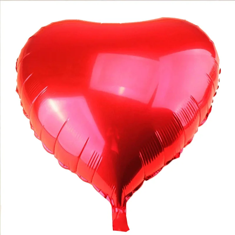 10pcs 18 inch Blue/ Purple/Rose gold/Red/Green/Pink Foil Heart Balloons Happy Birthday Party Balloon Wedding Decoration Supplies | Дом и сад