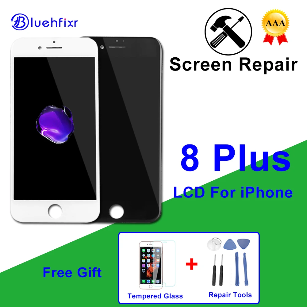 Высококачественный экран AAA для iPhone 8 7 6S 6 Plus X 4S 5 5C 5S SE ЖК-дисплей сенсорный