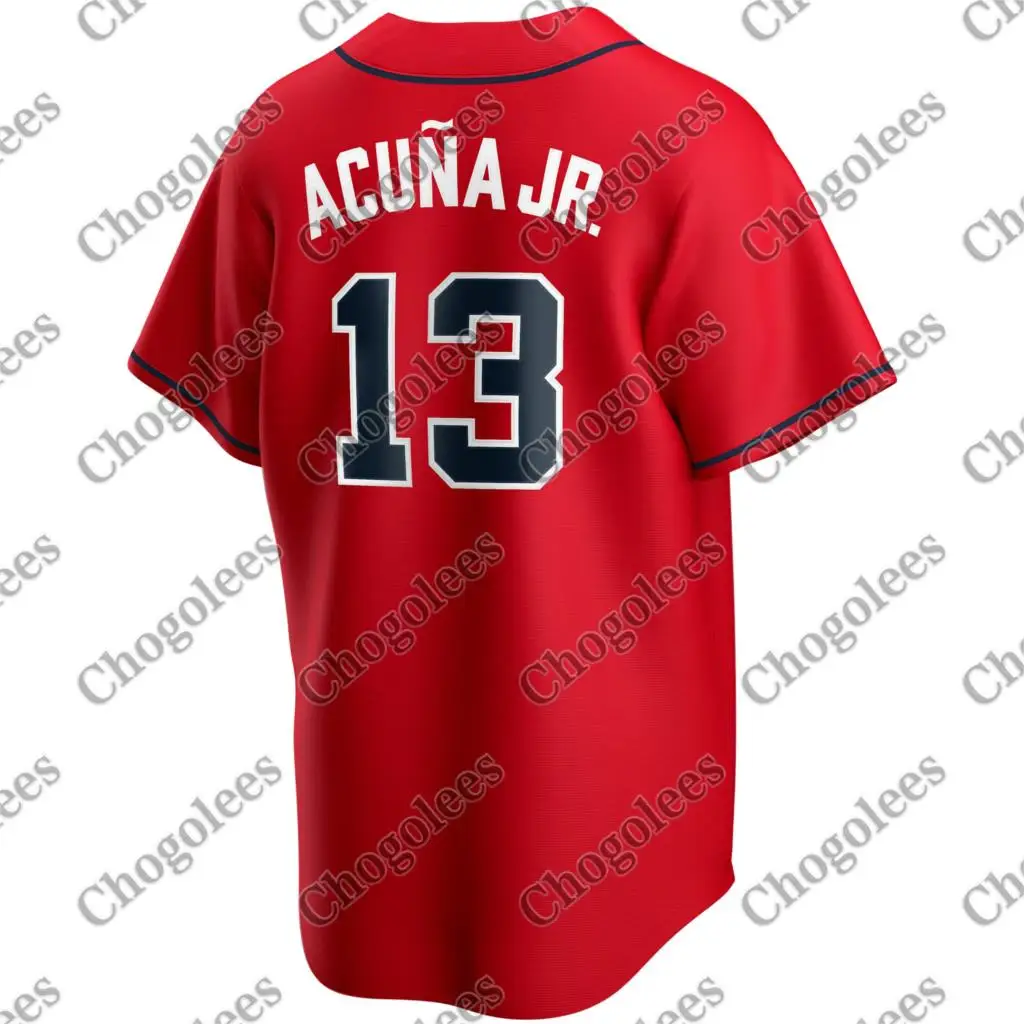 

Бейсбольная майка Ronald Acuna Jr. Атланта, попеременная майка игрока 2020