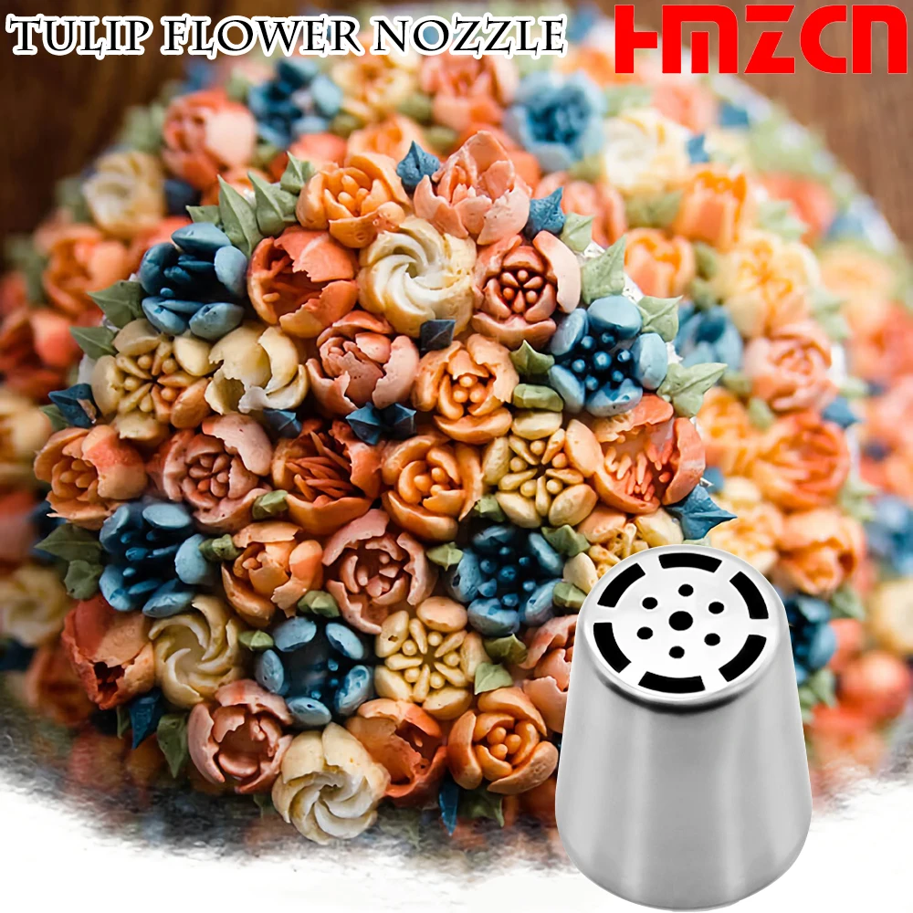 HMZCN Pastry Nozzles with Bag for Cream Cake Decorating Icing Piping Confectionery Baking Tools Accessories |