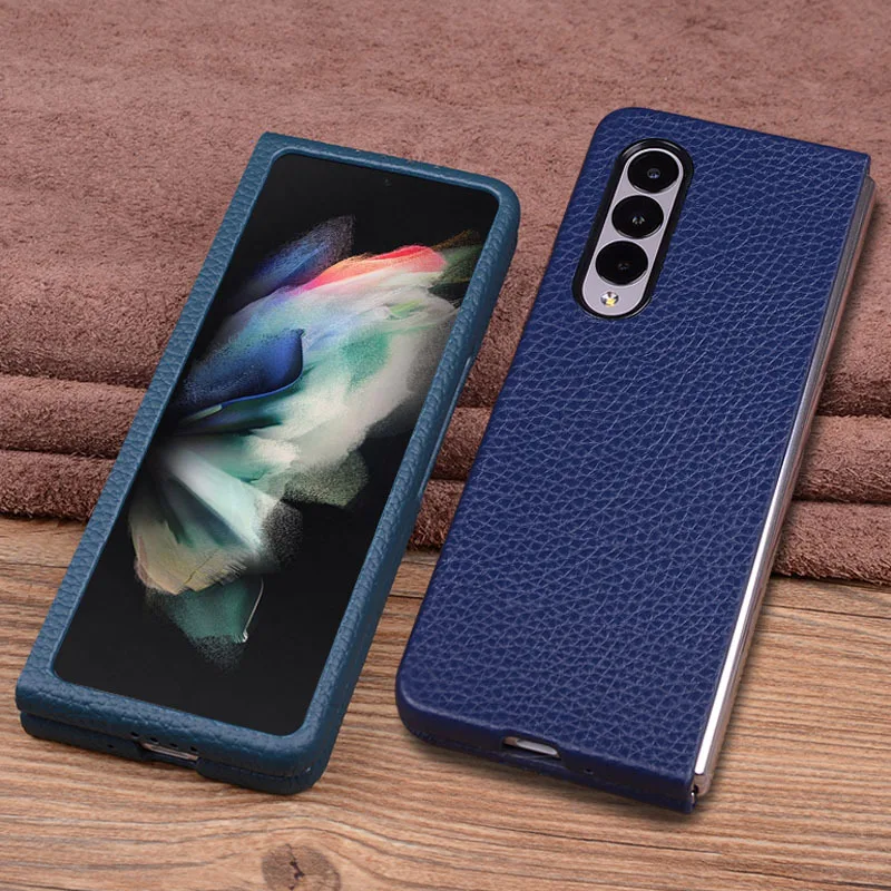 

Luxury Split Type Genuine Leather Case for Samsung Galaxy Z Fold 3 Case for Galaxy Z Fold3 5G Case