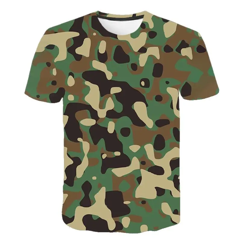 

Summer Sweatshirts New 3D Printed Camouflage T-Shirt Camisas Streetwear Men Women Boy Girl Kids Casual Cool Short Sleeve Tops