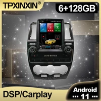 carplay tesla style android 11 car auto radio for land rover freelander 2 2007 2015 multimedia video dvd player navigation gps