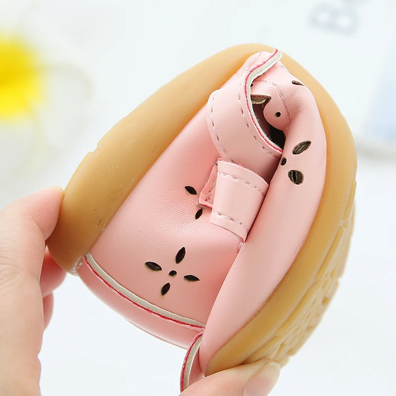 SLYXSH/туфли из искусственной кожи для маленьких девочек Белые розовые блестящие