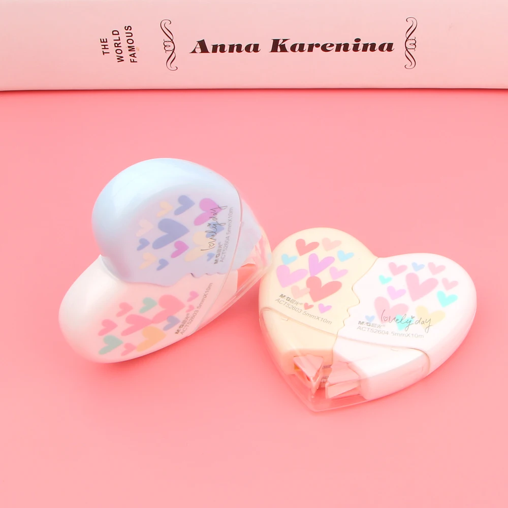 Лента для коррекции сердца Love 2 в 1 материал 5 мм * 10 м Kawaii Канцтовары офиса школы