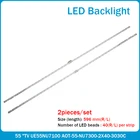 2 шт. светодиодный фонарь 40 светодиодный для Sam sung 55 