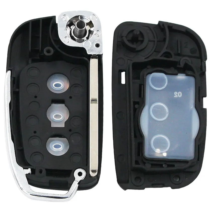 Модифицированный складной чехол для ключей с 3 кнопками смарт автомобиля Fob Ford Focus