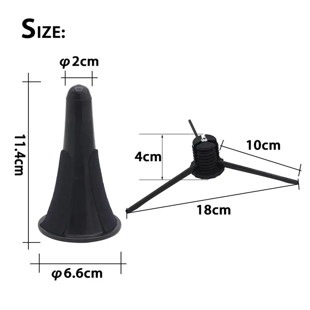 

Black Portable Wind Instrument Tripod Foldable Instrument Tripod Holder Stand for Clarinet Wind Instrument Bracket
