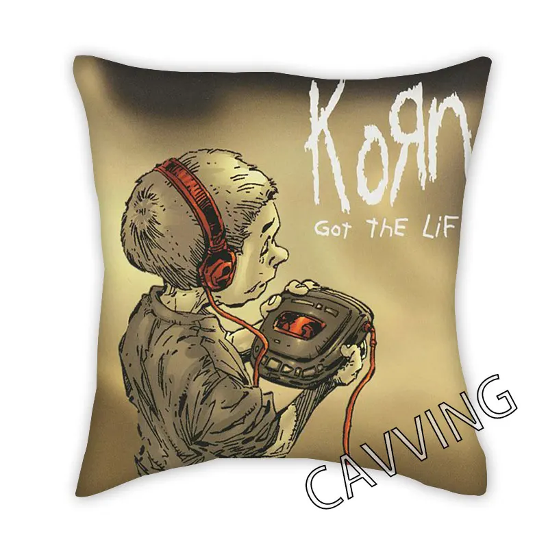 Группа KORN декоративные наволочки из полиэстера с 3D принтом декоративная