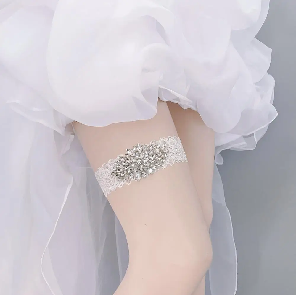 Прямая продажа с фабрики свадебная подвязка белый кружевной сувенир