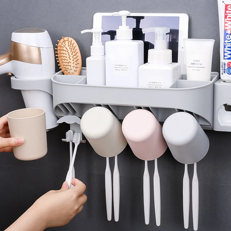 Высокая Ёмкость держатель для зубной щетки аксессуары подставка пасты