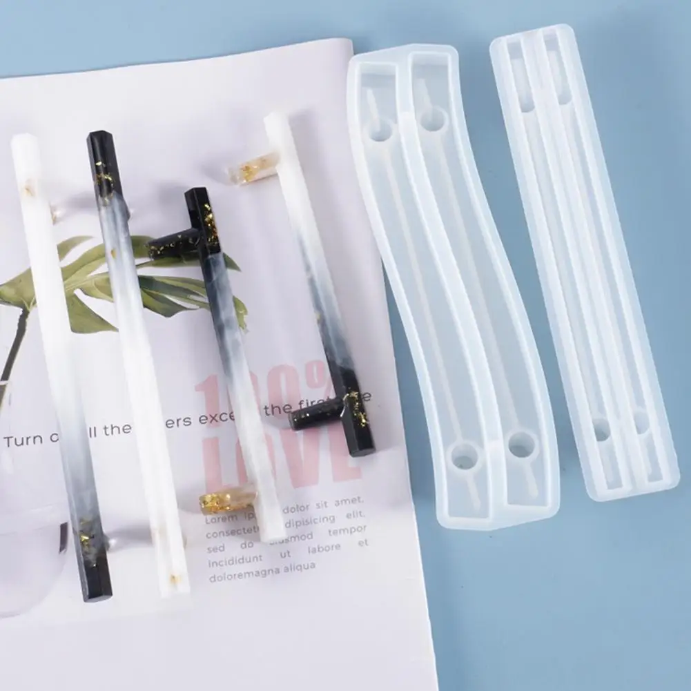 

Ручка для фруктов «сделай сам», декоративная ручка из смолы, Прозрачная форма для эпоксидной смолы, ручка для украшения, гибкая силиконовая ...