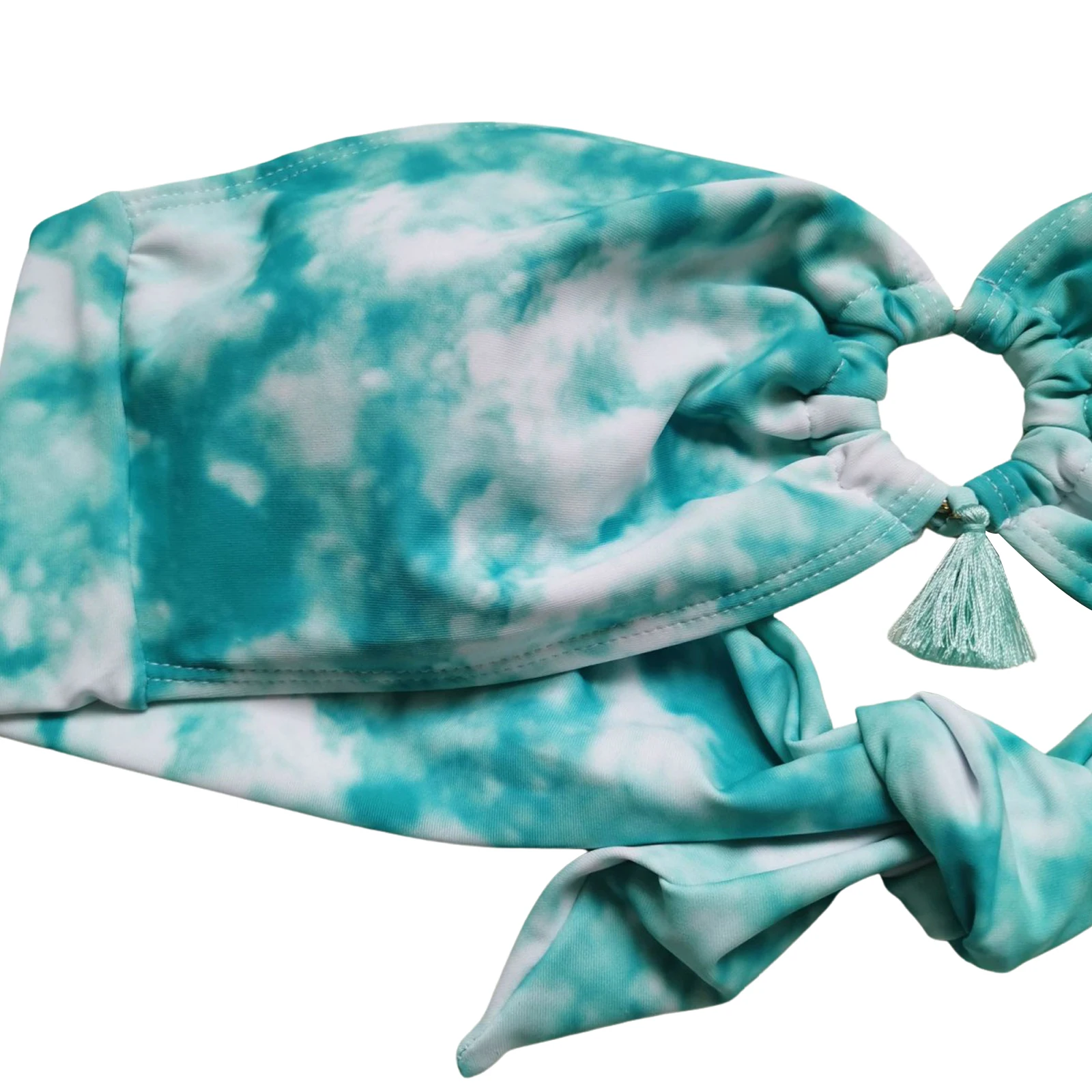 Женский комплект бикини из 2 предметов Летний Топ без бретелек с бюстгальтером и