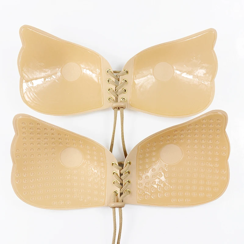 Новинка 2020 Женский самоклеящийся бандажный бюстгальтер без бретелек однотонный