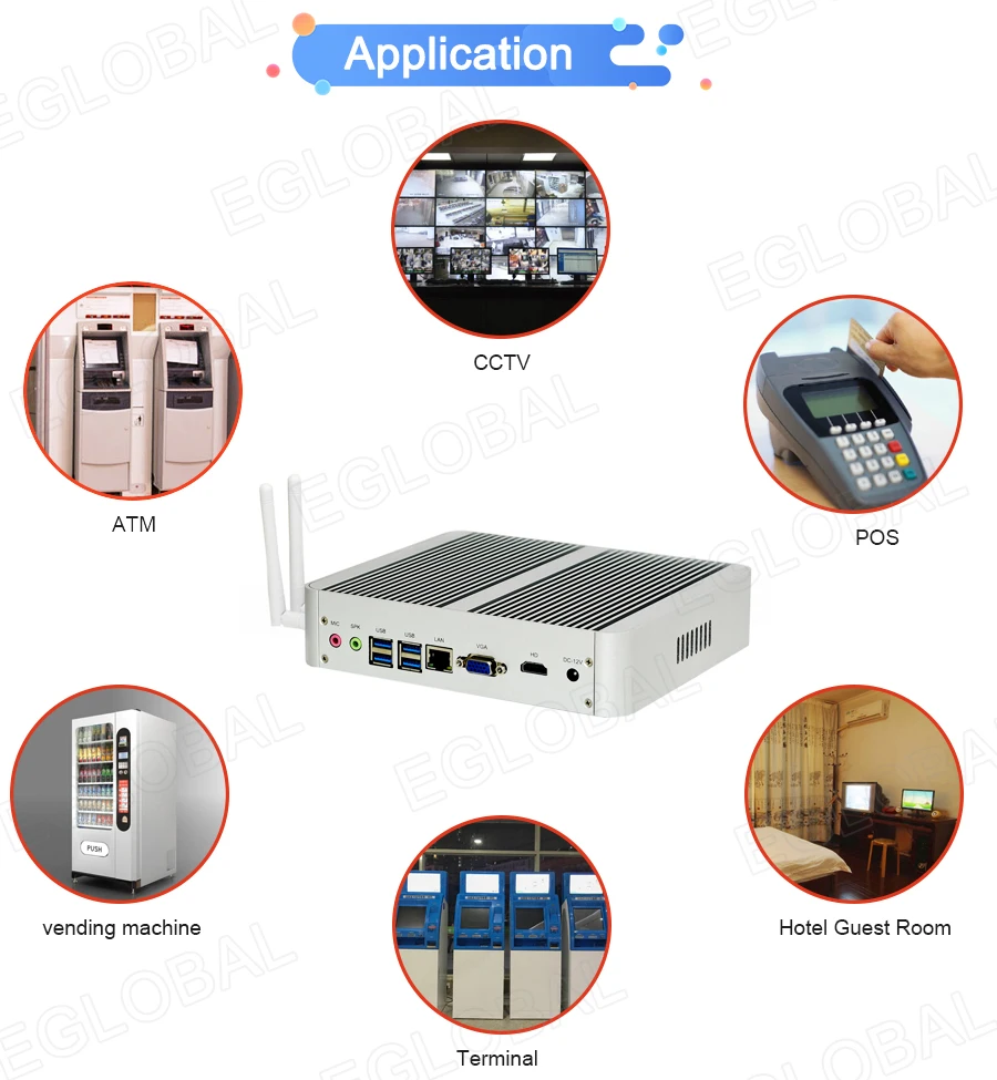 Мини компьютер Eglobal Core i5 7200U Kaby Lake Win10 Barebone HTPC Intel HD Graphics 620 Wi Fi 4USB3.0 + 4USB2.0|eglobal core|mini