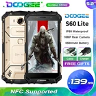 Защищенный телефон DOOGEE S60 Lite, IP68 водонепроницаемый, Восьмиядерный процессор MT6750T, 4 Гб ОЗУ + 32 Гб ПЗУ, на базе Android 7,0, смартфон 5,2 дюйма с NFC