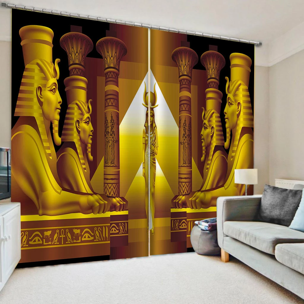 

Modern Home Decoration Blackout 3D Curtain stereoscopic lifelike gold curtains 3D Curtains For Living Room office Bedroom