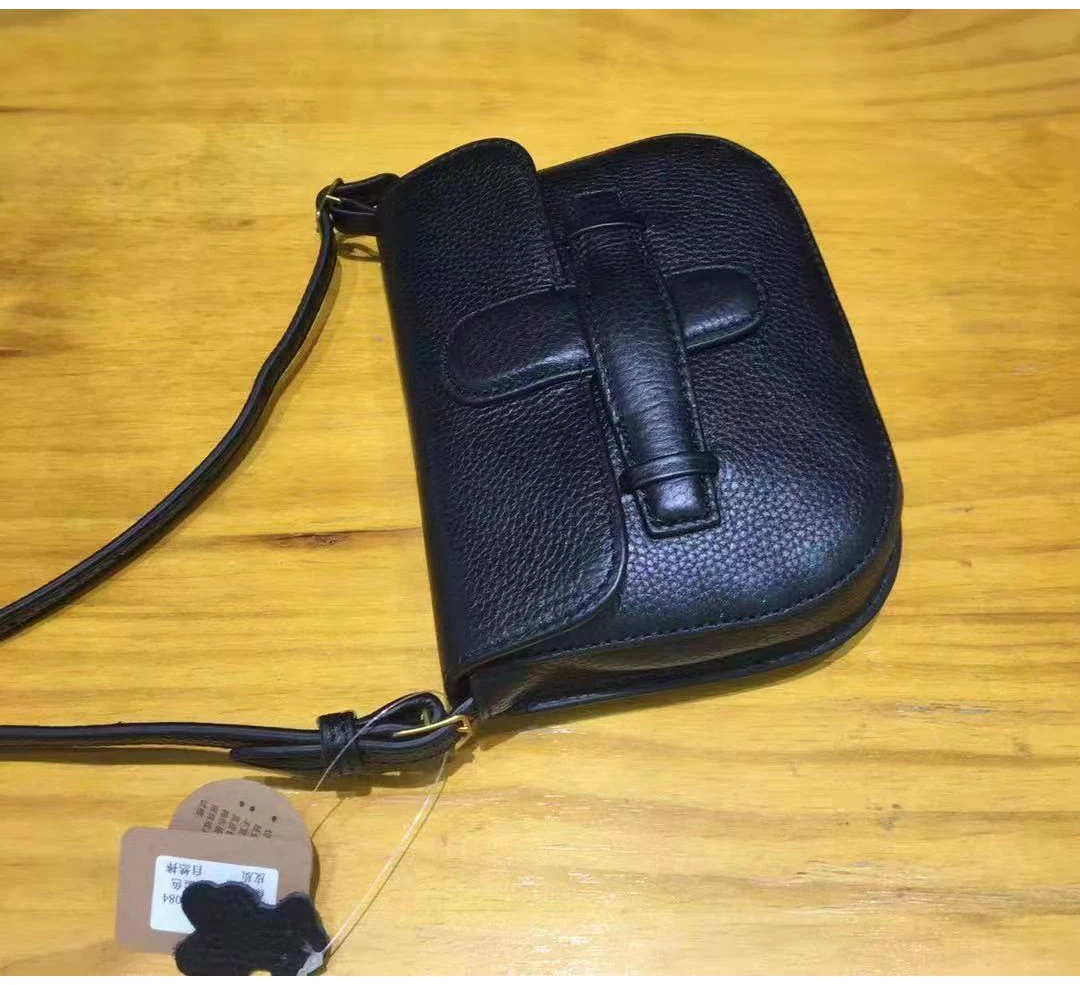 Маленькая сумка-конверт из натуральной воловьей кожи саквояж на плечо грубой