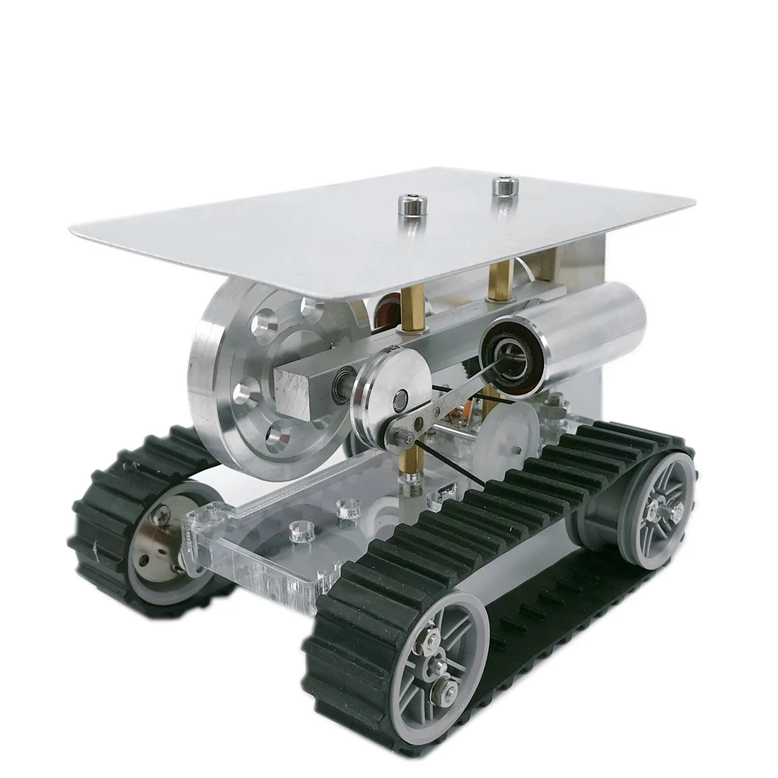 

Модель гусеничного двигателя с горячим воздухом, тягач-трактор, физический эксперимент, обучающая игрушка, креативные подарки