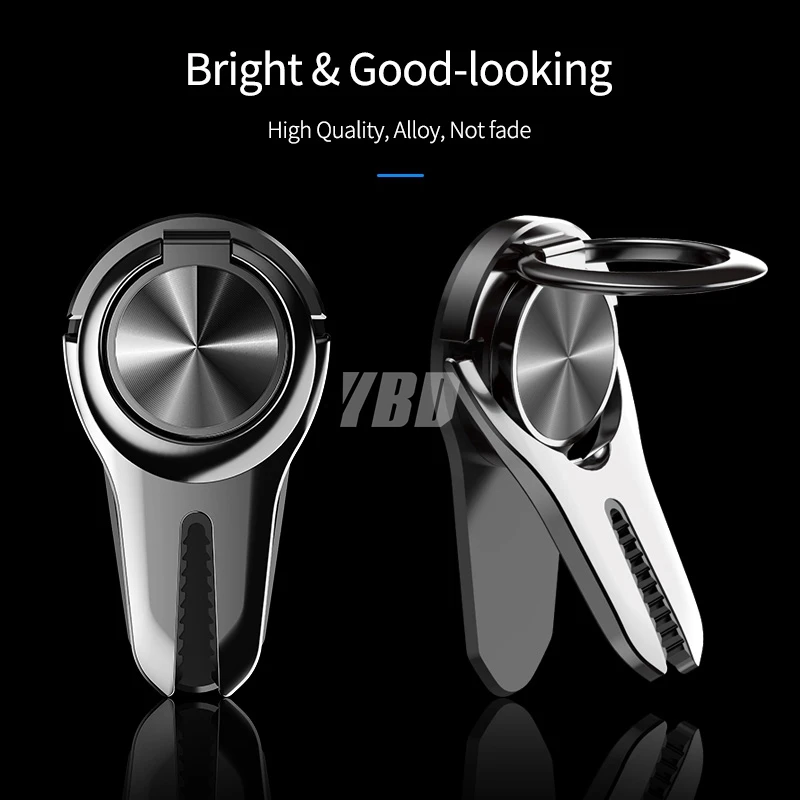

YBD Car Phone Holder Air Vent Mount Holder For iPhone Samsung Redmi Note 7 Car Mobile Support Holder for Phone in Car Ring Stand