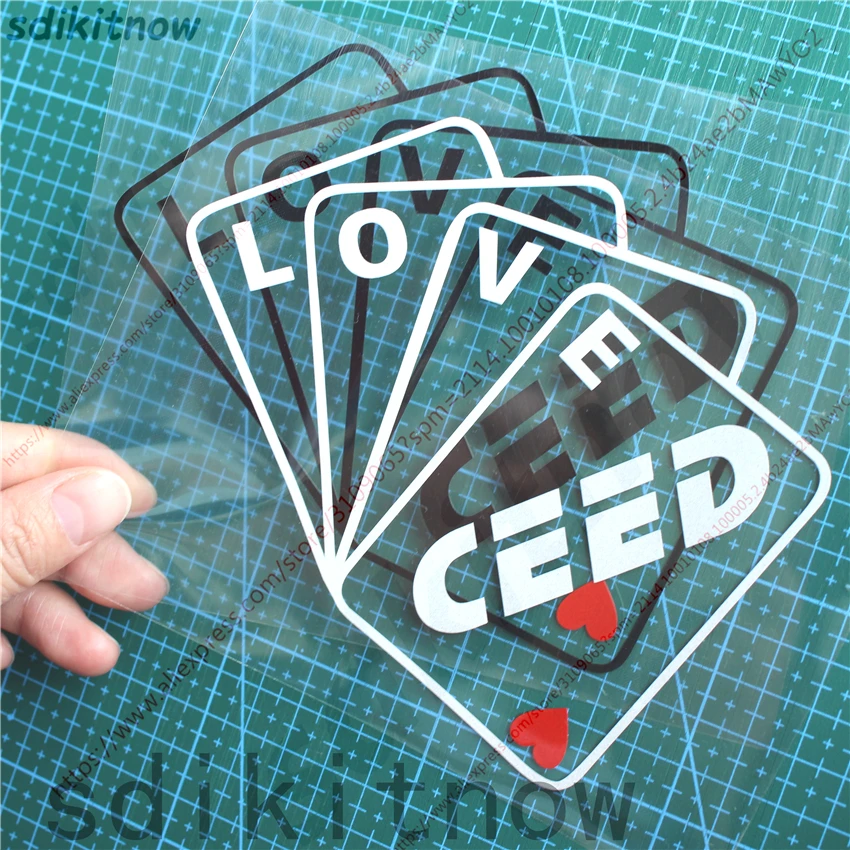Новый покер карты крутая любовь автомобиля стикер окна двери Наклейка для