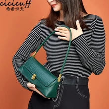Genuine Leather Luxury Handbag Women Bags Designer Ladies Shoulder Bags for Women 2022 New Fashion Baguette Bag Sac Bolsa Female