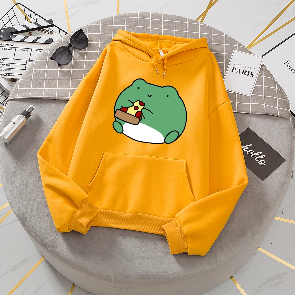 

Oversized Hoodies Women Cute Frog Cartoon Hoodie Womens Loose Casual Long Sleeve Hooded Pullover Tops Streetwear Sweatshirt