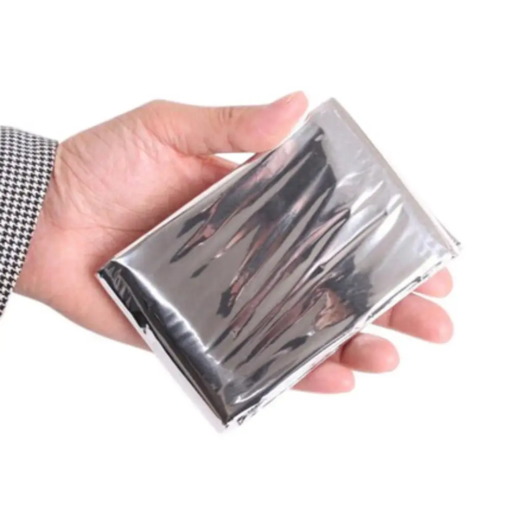 

210*130CM Hypothermia Rescue Emergent Blanket Camp Keep Foil Mylar Lifesave Warm Heat Outdoor Thermal Dry FIrst Aid Kit Survive