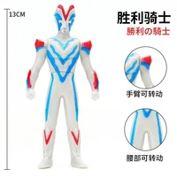 13cm small soft rubber ultraman victory knight action figures model doll furnishing articles childrens assembly puppets toys