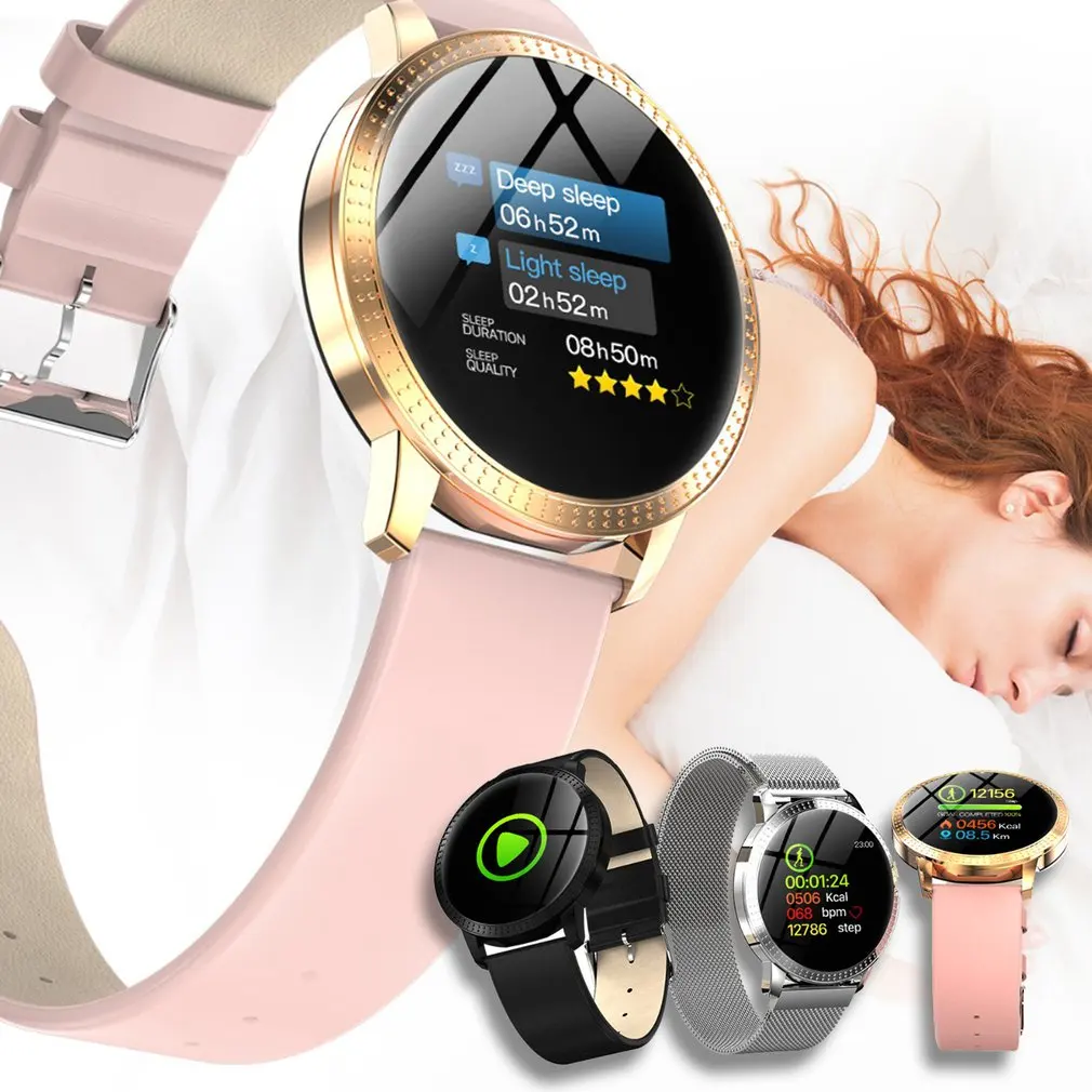 Смарт браслет CF18 водонепроницаемый с цветным экраном пульсометром и