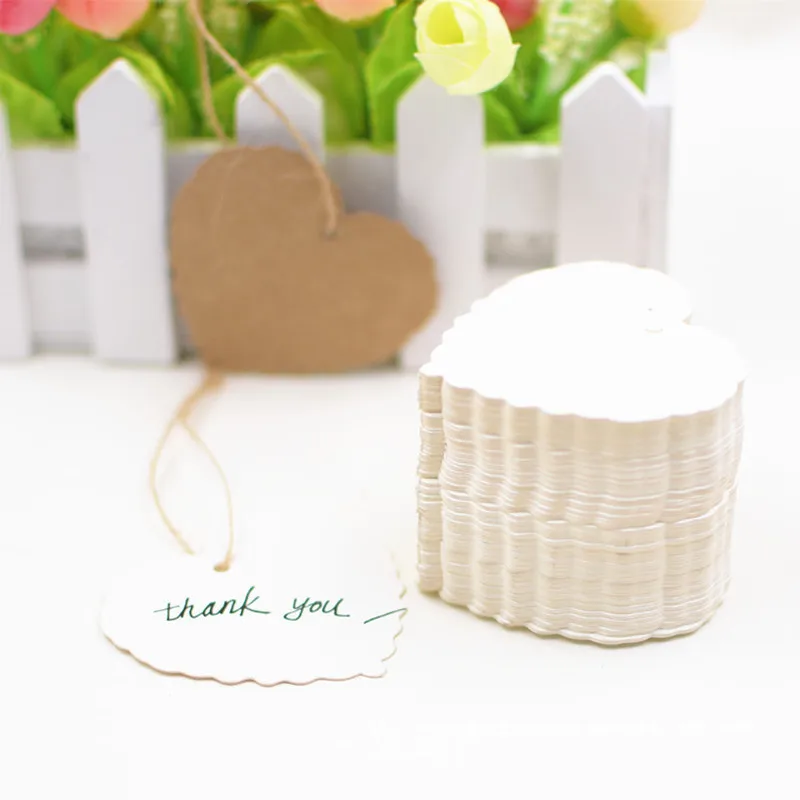 Открытка для сообщений 100 шт. из крафт-бумаги в стиле ретро | Дом и сад